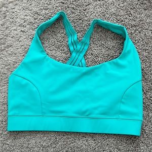 Turquoise IVL Collective sports bra